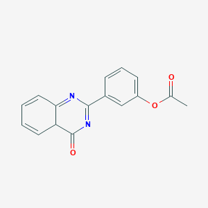 molecular formula C16H12N2O3 B12343337 [3-(4-oxo-4aH-quinazolin-2-yl)phenyl] acetate 