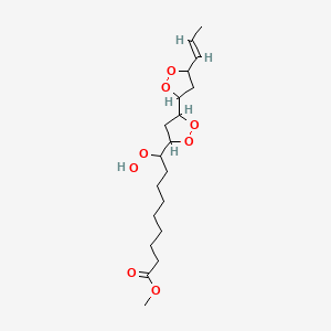 methyl 9-hydroperoxy-10,12,13,15-bisepidioxy-16E-octadecenoate