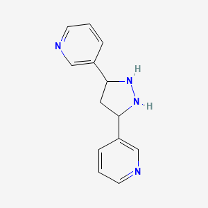 3-(5-Pyridin-3-ylpyrazolidin-3-yl)pyridine