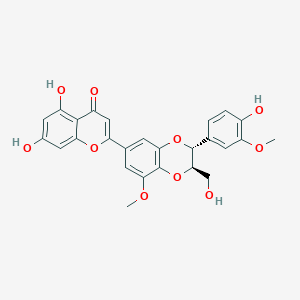 molecular formula C26H22O10 B1234337 5'-Methoxyhydnocarpin 