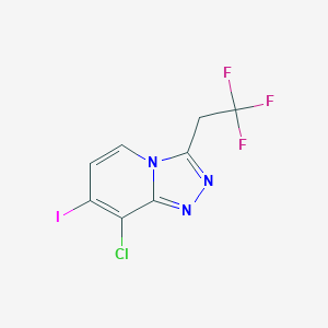 8-Chloro-7-iodo-3-(2,2,2-trifluoroethyl)-[1,2,4]triazolo[4,3-a]pyridine