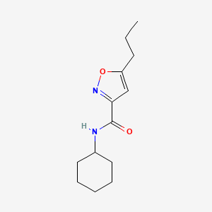 N-cyclohexyl-5-propyl-3-isoxazolecarboxamide