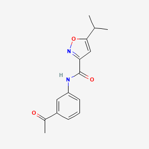 N-(3-acetylphenyl)-5-propan-2-yl-3-isoxazolecarboxamide