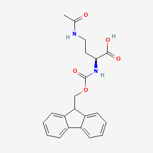 molecular formula C21H22N2O5 B12343446 Fmoc-Dab(Ac)-OH 