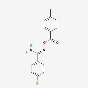 4-bromo-N'-[(4-methylbenzoyl)oxy]benzenecarboximidamide