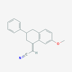 2-(7-Methoxy-3-phenyl-3,4-dihydronaphthalen-1(2H)-ylidene)acetonitrile