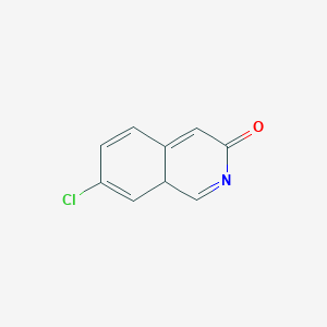 molecular formula C9H6ClNO B12343487 7-chloro-8aH-isoquinolin-3-one 