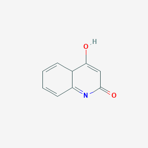 molecular formula C9H7NO2 B12343496 4-hydroxy-4aH-quinolin-2-one 