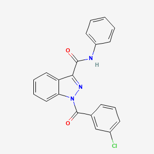 1-(3-Chlorobenzoyl)-N-phenyl-1H-indazole-3-carboxamide