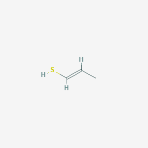 molecular formula C3H6S B1234351 1-丙烯-1-硫醇 CAS No. 925-89-3
