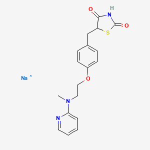 molecular formula C18H19N3NaO3S B12343510 Rosiglitazonesodium 