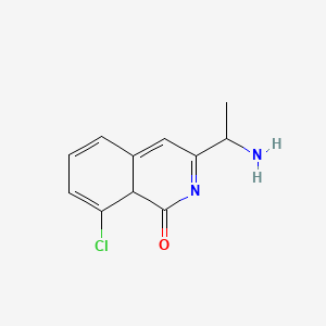 molecular formula C11H11ClN2O B12343545 3-(1-aminoethyl)-8-chloro-8aH-isoquinolin-1-one 