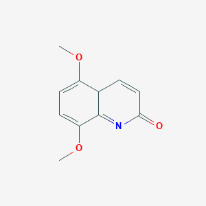 molecular formula C11H11NO3 B12343559 5,8-dimethoxy-4aH-quinolin-2-one 