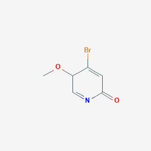 molecular formula C6H6BrNO2 B12343576 4-bromo-3-methoxy-3H-pyridin-6-one 