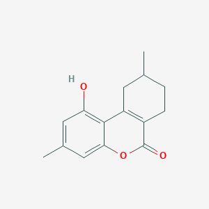 1-Hydroxy-3,9-dimethyl-7,8,9,10-tetrahydrobenzo[c][1]benzopyran-6-one