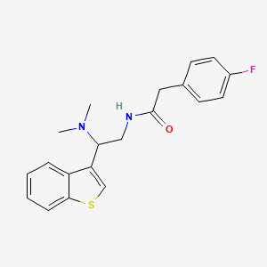 N-(2-(benzo[b]thiophen-3-yl)-2-(dimethylamino)ethyl)-2-(4-fluorophenyl)acetamide