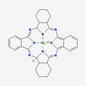 molecular formula C32H30MgN8-2 B12343642 magnesium;(1Z,11Z,20Z,28Z)-2,11,20,29-tetraza-37,38,39,40-tetrazanidanonacyclo[28.6.1.13,10.112,19.121,28.04,9.013,18.022,27.031,36]tetraconta-1,3,5,7,9,11,20,22,24,26,28-undecaene 