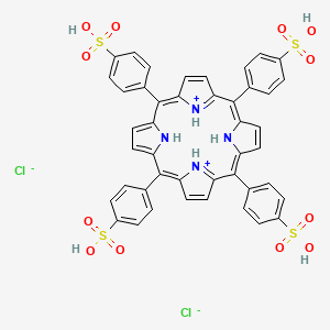 4-[10,15,20-Tris(4-sulfophenyl)-21,23-dihydroporphyrin-22,24-diium-5-yl]benzenesulfonic acid;dichloride