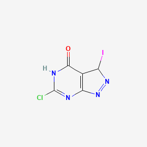 6-Chloro-3-iodo-3,5-dihydropyrazolo[3,4-d]pyrimidin-4-one