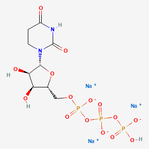 trisodium;[[[(2R,3S,4R,5R)-5-(2,4-dioxo-1,3-diazinan-1-yl)-3,4-dihydroxyoxolan-2-yl]methoxy-oxidophosphoryl]oxy-oxidophosphoryl] hydrogen phosphate