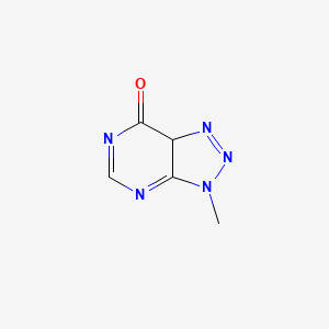 molecular formula C5H5N5O B12343703 7H-1,2,3-Triazolo[4,5-d]pyrimidin-7-one, 3,6-dihydro-3-methyl- 