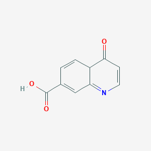 molecular formula C10H7NO3 B12343709 4-oxo-4aH-quinoline-7-carboxylic acid 