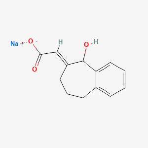 molecular formula C13H13NaO3 B1234372 NCS-382 sodium CAS No. 639070-43-2