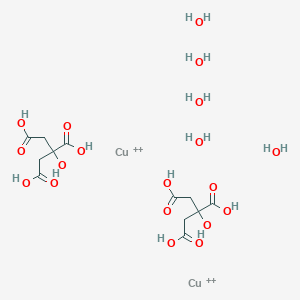 molecular formula C12H26Cu2O19+4 B12343723 Copper(II) citrate 