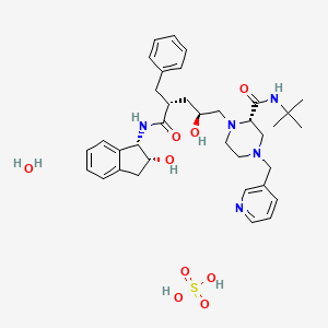 molecular formula C36H51N5O9S B12343724 Indinavir sulfate hydrate CAS No. 2129529-26-4