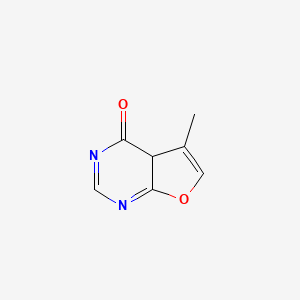 molecular formula C7H6N2O2 B12343774 5-methyl-4aH-furo[2,3-d]pyrimidin-4-one 