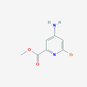 molecular formula C7H7BrN2O2 B12343858 Methyl 4-amino-6-bromopicolinate CAS No. 1353101-52-6