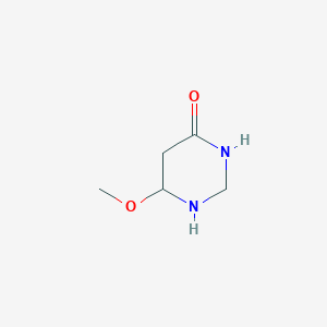 molecular formula C5H10N2O2 B12343924 6-Methoxy-1,3-diazinan-4-one 