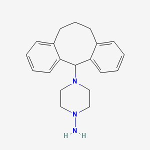 4-(5,6,7,12-Tetrahydrodibenzo[a,d][8]annulen-12-yl)piperazin-1-amine