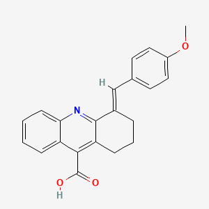 4-(4-Methoxy-benzylidene)-1,2,3,4-tetrahydro-acridine-9-carboxylic acid