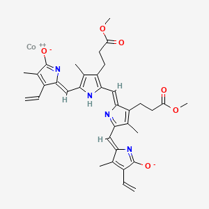 molecular formula C35H36CoN4O6 B1234399 Biliverdin IX alpha dimethyl ester CAS No. 57158-62-0