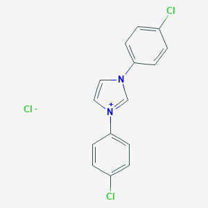 molecular formula C15H11Cl3N2 B123440 1,3-双(4-氯苯基)-1H-咪唑-3-鎓氯化物 CAS No. 141556-46-9
