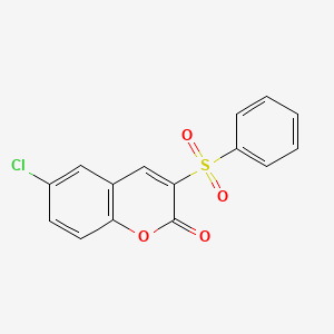 6-chloro-3-(phenylsulfonyl)-2H-chromen-2-one