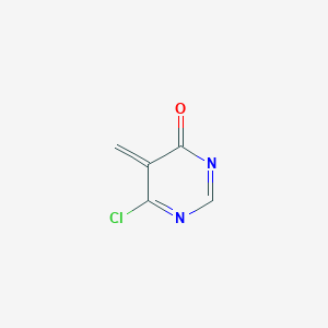 molecular formula C5H3ClN2O B12344017 6-Chloro-5-methylidenepyrimidin-4-one 