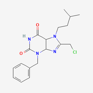 3-Benzyl-8-(chloromethyl)-7-(3-methylbutyl)-4,5-dihydropurine-2,6-dione