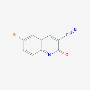 molecular formula C10H5BrN2O B12344138 3-Quinolinecarbonitrile, 6-bromo-1,2-dihydro-2-oxo- 