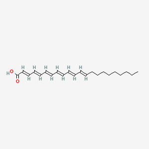 molecular formula C22H32O2 B1234422 Docosa-2,4,6,8,10,12-hexaenoic acid CAS No. 93470-46-3