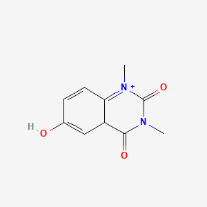 6-hydroxy-1,3-dimethyl-4aH-quinazolin-1-ium-2,4-dione