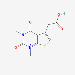 2-(1,3-dimethyl-2,4-dioxo-4aH-thieno[2,3-d]pyrimidin-1-ium-5-yl)acetic acid