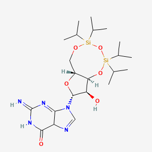 9-[(6aR,8R,9R,9aS)-9-hydroxy-2,2,4,4-tetra(propan-2-yl)-6a,8,9,9a-tetrahydro-6H-furo[3,2-f][1,3,5,2,4]trioxadisilocin-8-yl]-2-imino-5H-purin-6-one