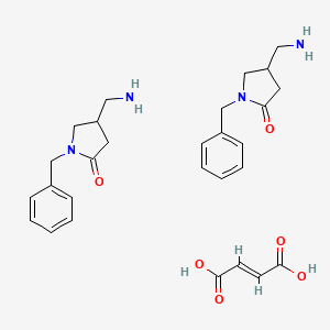 molecular formula C28H36N4O6 B1234426 Nebracetam fumarate CAS No. 97205-35-1