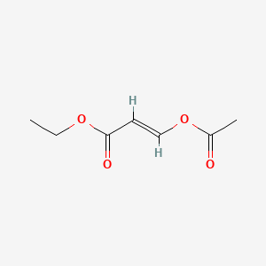 molecular formula C7H10O4 B1234427 Ethyl 3-acetoxyacrylate CAS No. 61381-00-8