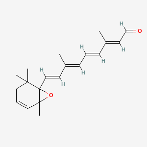 molecular formula C20H26O2 B1234429 5,6-Epoxy-3-dehydroretinal CAS No. 20008-03-1