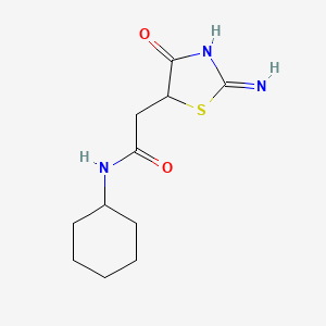 N-cyclohexyl-2-(2-imino-4-oxo-1,3-thiazolidin-5-yl)acetamide