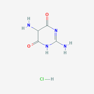 molecular formula C4H7ClN4O2 B12344304 2,5-diamino-1H-pyrimidine-4,6-dione;hydrochloride 