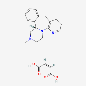 molecular formula C21H23N3O4 B1234431 Esmirtazapine maleate CAS No. 680993-85-5
